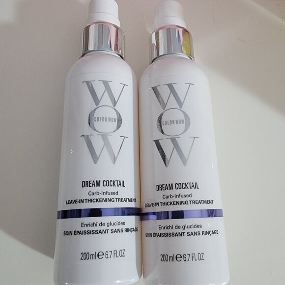 TWO Color Wow Dream Cocktail Carb-Infused Thickening Leave In Treatments - Picture 4 of 12